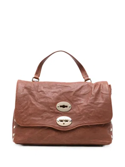 Zanellato Postina Officina Leather Handbag In Brown