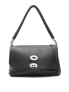 Zanellato Postina Piuma Chain Small Tote Bag In Brown