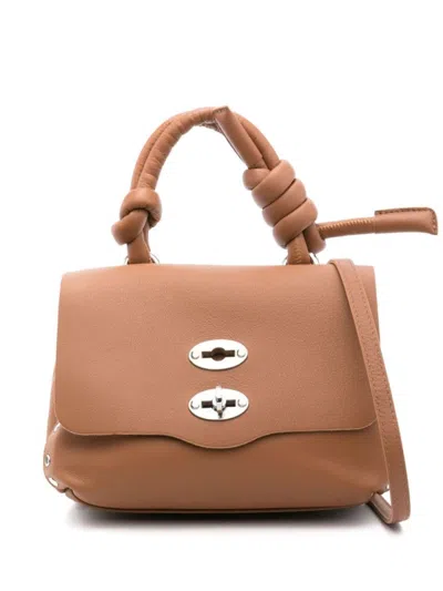 Zanellato Postina Piuma Knot Bag In Brown
