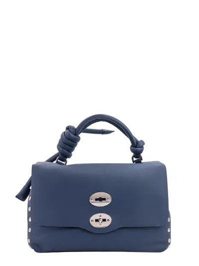 Zanellato Postina Piuma Knot Handbag In Blue