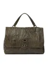 Zanellato "postina Plissé" Hand Bag In Green