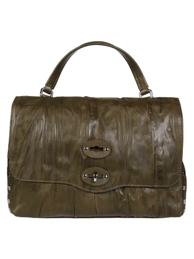 Zanellato Postina Plisse Shoulder Bag In Black