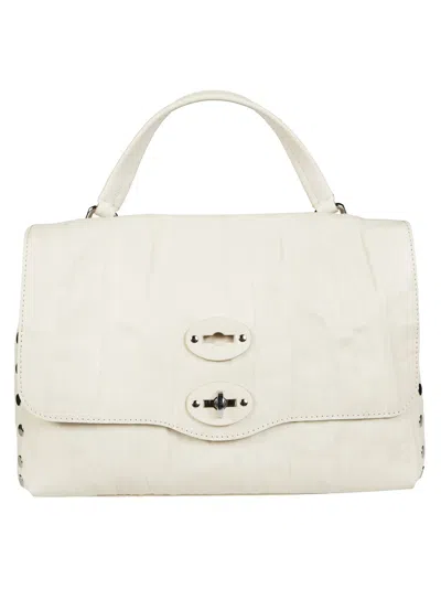 Zanellato Postina Plisse Shoulder Bag In White