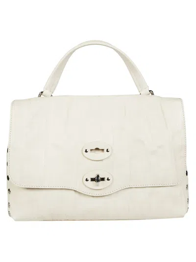 Zanellato Postina Plisse Shoulder Bag In White