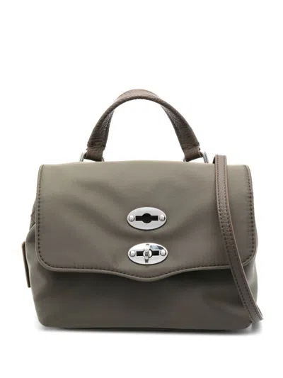 Zanellato Postina Rimboccata Tokyo Baby Leather Handbag In Green