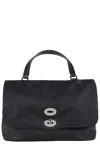 Zanellato Postina Studded Top Handle Bag In Black Nero