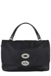 Zanellato Postina Studded Top Handle Bag In Black Nero