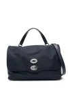 Zanellato Women's Postina Rimboccata Tokyo Leather Handbag In Blue