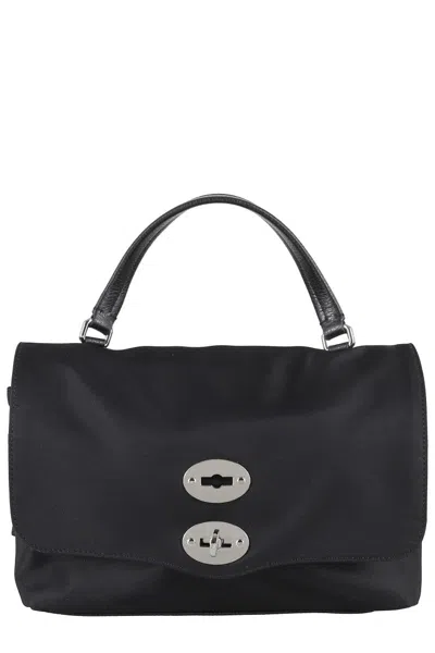 Zanellato Postina Rimboccata Tokyo Shoulder Bag In Black