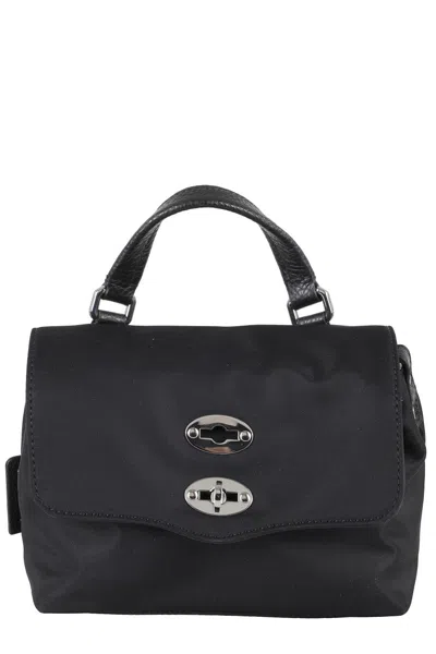 Zanellato Postina Rimboccata Tokyo Shoulder Bag In Black