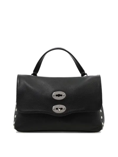 Zanellato Postina S Daily Foldover Top Handbag In Black
