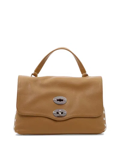 Zanellato Postina S Daily Foldover Top Handbag In Brown