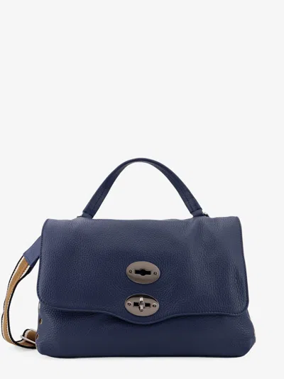 Zanellato Postina S Leather Crossbody Bag In Blue