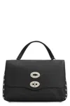 Zanellato Small Leather Handbag With Adjustable Shoulder Strap In Black