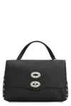 Zanellato Small Leather Handbag With Adjustable Shoulder Strap In Black