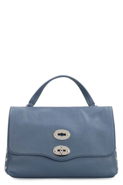Zanellato Postina S Leather Handbag In Blue