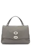Zanellato Postina S Leather Handbag In Gray