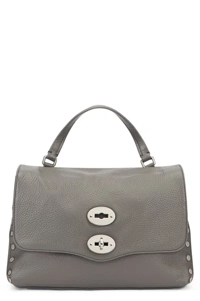 Zanellato Postina S Leather Handbag In Gray