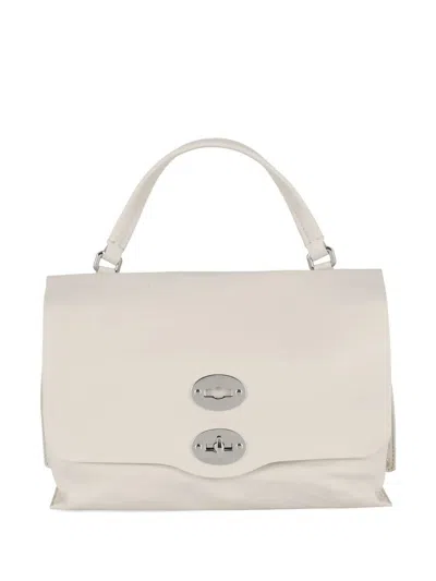 Zanellato Postina Daily Shoulder Bag With Removable Strap In White