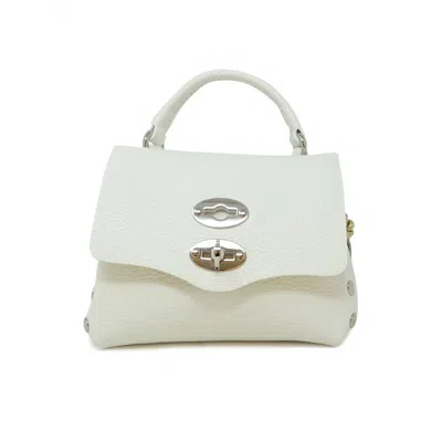 Zanellato Postina Sbaby Daily Night Bianco Latte Leather Bag In White