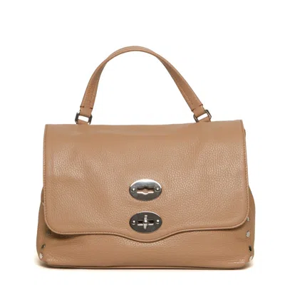 Zanellato Postina Small Daily Giorno Cantuccio Handbag In Brown