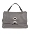 Zanellato Postina Small Messenger Bag In Gray