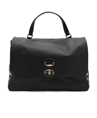 Zanellato Postina Stud-embellished Bag In Black