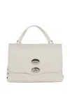 Zanellato Postina Studded Leather Shoulder Bag In Neutral