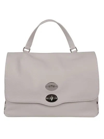Zanellato Postina Studded Top Handle Bag In White