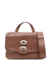 Zanellato Mini Leather Handbag Adjustable Strap In Brown