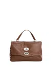 Zanellato Postina Tabacco Small Leather Handbag In Brown
