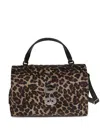 Zanellato Small Postina Rimboccata Tokyo Animalier Bag In Brown