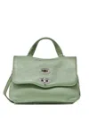 Zanellato Postina Daily Baby Handbag In Green Leather In Green