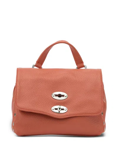 Zanellato Shoulder Bag Adjustable Strap Metal Hardware In Orange