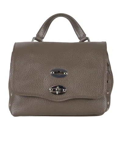 Zanellato Postina Twist-lock Baby Tote Bag In Gray