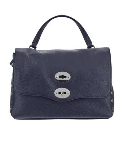 Zanellato Postina Twist-lock Large Tote Bag In Black