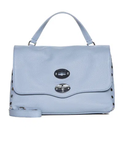 Zanellato Postina Twist-lock Large Tote Bag In Blue
