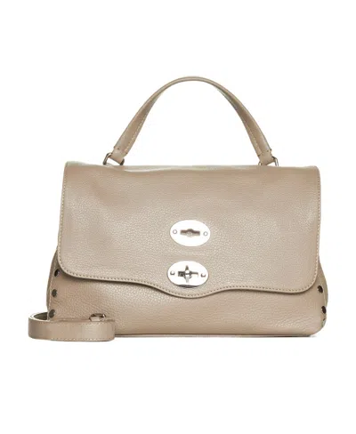 Zanellato Postina Twist-lock Large Tote Bag In Nude