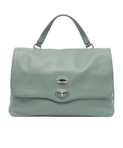 Zanellato Postina Twist-lock Medium Tote Bag In Gray