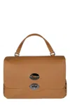 Zanellato Postina Twist-lock Small Messenger Bag In Brown