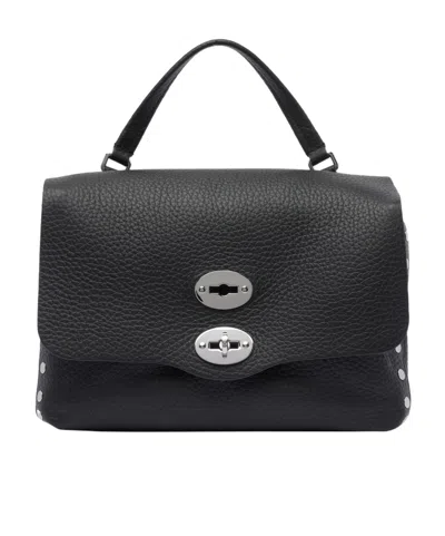 Zanellato Postina Twist-lock Top Handle Bag In Black