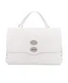 Zanellato Postina Studded Leather Shoulder Bag In White