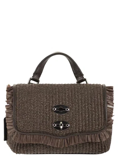 Zanellato Postina Vimini Handbag With Fringes Baby In Orange