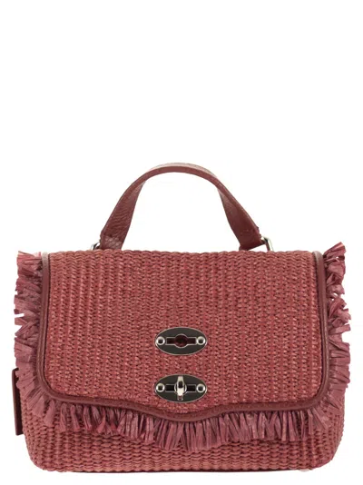Zanellato Postina Vimini Handbag With Fringes Baby In Red
