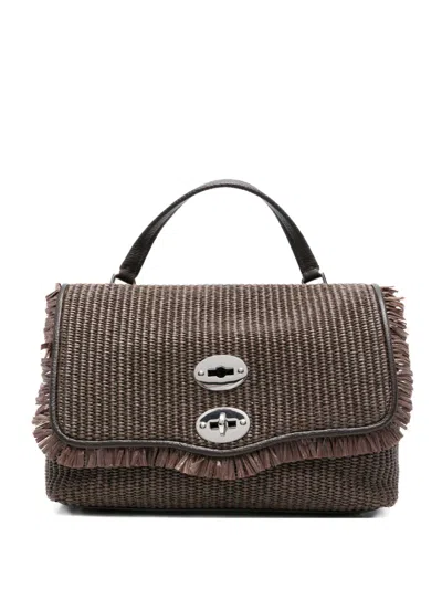 Zanellato Postina Vimini Small Handbag In Brown