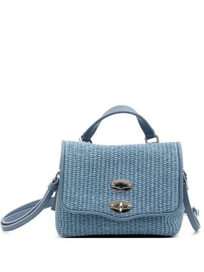 Zanellato Postina Vimini Tote Bag In Blue