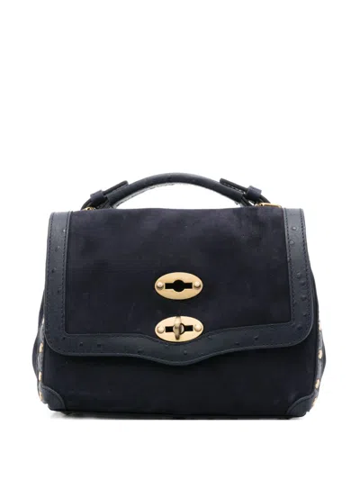 Zanellato Postina Zashmere Baby Leather Handbag In Blue