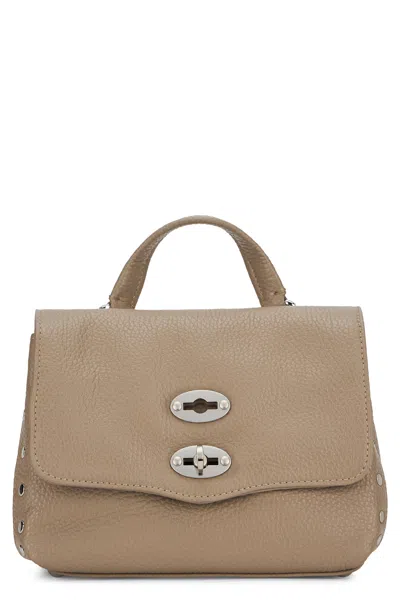 Zanellato Postman Daily Mini Handbag In Calfskin In Beige