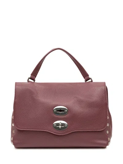 Zanellato Postman Daily S Leather Shoulder Bag In Pink