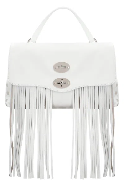 Zanellato Postman S Leather Handbag In White